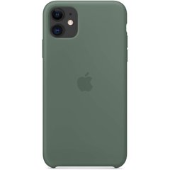 Чехол Silicone case Original 1:1 (AAA) для Apple iPhone 11 (6.1") (Зеленый / Pine green)