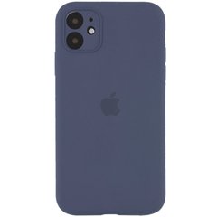 Чехол для Apple iPhone 11 Pro Silicone Full camera / закрытый низ + защита камеры (Серый / Lavender Gray)