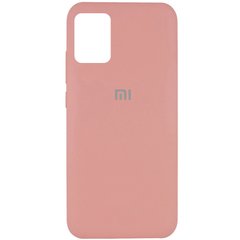 Чехол для Xiaomi Mi 10 Lite Silicone Full Розовый / Peach с закрытым низом и микрофиброй