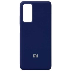 Чехол для Xiaomi Mi 10T / Mi 10T Pro Silicone Full (Темно-синий / Midnight blue) с закрытым низом и микрофиброй