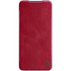 Кожаный чехол (книжка) Nillkin Qin Series для Xiaomi Mi 10T Lite / Redmi Note 9 Pro 5G (Красный)