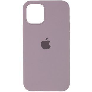 Чехол для Apple iPhone 14 Pro Max Silicone Case Full / закрытый низ Серый / Lavender