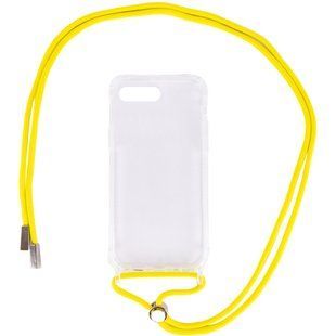 Чохол TPU Crossbody Transparent для Apple iPhone 7 plus / 8 plus (5.5"") Жовтий