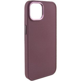 TPU чехол Bonbon Metal Style для Apple iPhone 14 Pro Max (6.7") Бордовый / Plum