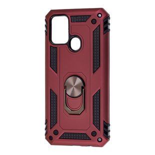 Чохол  Serge Ring for Magne для Samsung Galaxy M21 / M30s бордовий/Протиударний, броньований