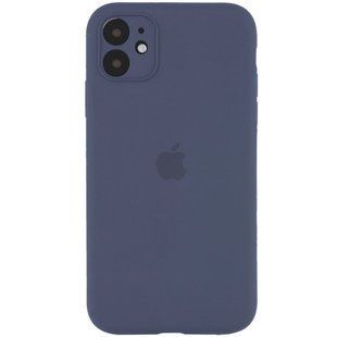 Чохол для Apple iPhone 11 Pro Silicone Full camera / закритий низ + захист камери (Сірий / Lavender Gray)