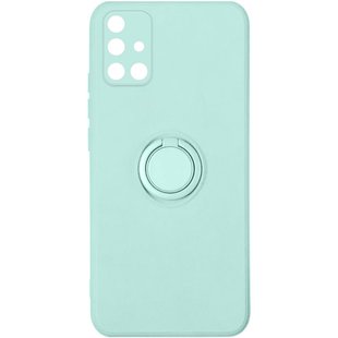 Чохол TPU Candy Ring Full Camera для Samsung Galaxy A51 (Бирюзовий / Ice Blue)