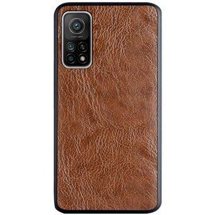 Кожаный чехол PU Retro classic для Xiaomi Mi 10T / Mi 10T Pro (Коричневый)