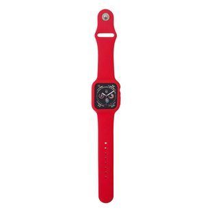 Ремінець для Apple Watch 42/44/45 mm Silicone Full Band Red