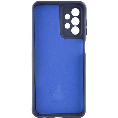 Чехол для Samsung Galaxy A23 4G Silicone Full camera закрытый низ + защита камеры (Синий / Navy Blue)
