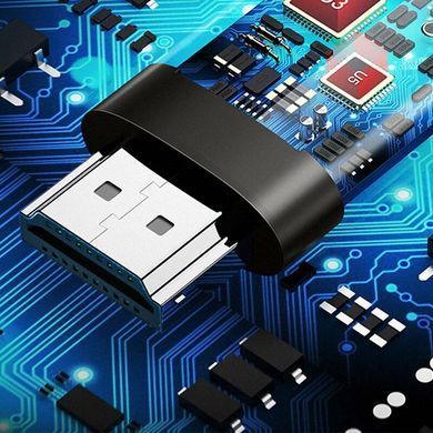 Адаптер Usams US-SJ282 U22 HDMI 4K HD to Type-C Чорний (31606), Черный