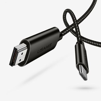 Адаптер Usams US-SJ282 U22 HDMI 4K HD to Type-C Чорний (31606), Черный
