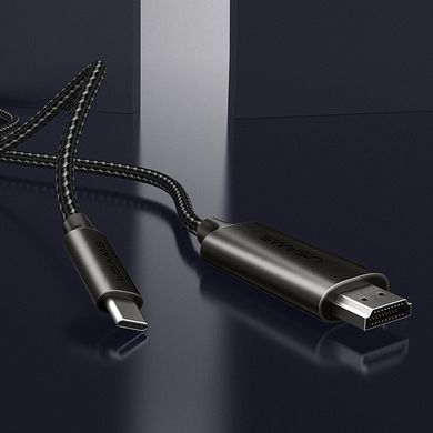 Адаптер Usams US-SJ282 U22 HDMI 4K HD to Type-C Чорний (31606), Черный
