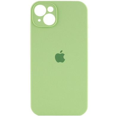 Чохол для Apple iPhone 14 Plus Silicone Full camera закритий низ + захист камери / М'ятний / Mint