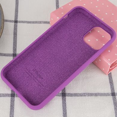 Чехол для Apple iPhone 11 Pro (5.8") Silicone Full / закрытый низ (Фиолетовый / Grape)