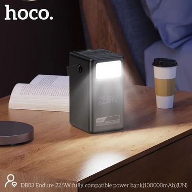Портативный аккумулятор павербанк Hoco DB03 Endure 100 000mAh 22.5W Black