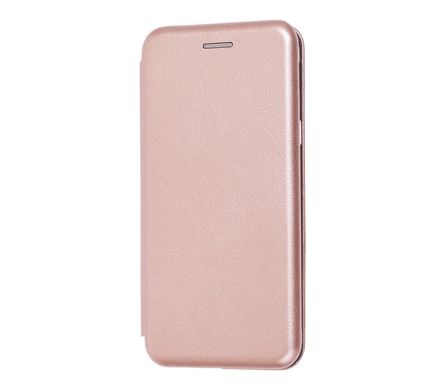 Чохол книжка Premium для Samsung Galaxy A6 2018 (A600) рожево-золотистий