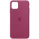 Чохол для Apple iPhone 11 Pro Max Silicone Full / закритий низ / Малиновий / Pomegranate
