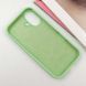 Чехол для Apple iPhone 16 Plus Silicone Case Full / закрытый низ Зеленый / Pistachio