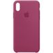 Чохол silicone case for iPhone X/XS Pomegranate / Бордовий