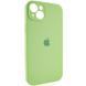 Чохол для Apple iPhone 14 Plus Silicone Full camera закритий низ + захист камери / М'ятний / Mint