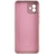 Чохол для Samsung Galaxy A04 Silicone Full camera закритий низ + захист камери Рожевий / Pink Sand