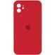 Чехол для iPhone 11 Silicone Full camera красный/Camelia / закрытый низ + защита камеры