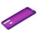 Чехол для Samsung Galaxy A21 (A215) Silicone Full фиолетовый c закрытым низом и микрофиброю