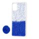 Чохол для Samsung Galaxy A71 (A715) Fashion блискітки + popsocket синій