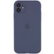 Чехол для Apple iPhone 11 Pro Silicone Full camera / закрытый низ + защита камеры (Серый / Lavender Gray)