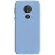 Силіконовий чохол Candy для Motorola Moto G7 Play (Блакитний / Lilac Blue)