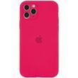 Чохол для Apple iPhone 11 Pro Silicone Full camera / закритий низ + захист камери (Червоний / Rose Red)