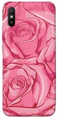 Чехол для Xiaomi Redmi 9A PandaPrint Розы карандашом цветы