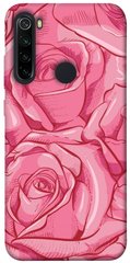 Чехол для Xiaomi Redmi Note 8 PandaPrint Розы карандашом цветы