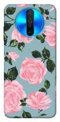 Чехол для Xiaomi Redmi K30 PandaPrint Розовый принт цветы