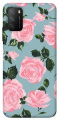Чехол для Xiaomi Poco M3 PandaPrint Розовый принт цветы
