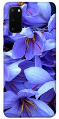 Чехол для Samsung Galaxy S20 PandaPrint Фиолетовый сад цветы