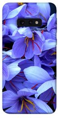 Чехол для Samsung Galaxy S10e PandaPrint Фиолетовый сад цветы