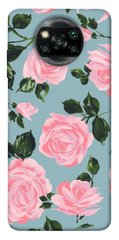 Чехол для Xiaomi Poco X3 NFC PandaPrint Розовый принт цветы