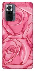 Чехол для Xiaomi Redmi Note 10 Pro Розы карандашом цветы