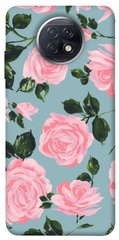 Чехол для Xiaomi Redmi Note 9 5G / Note 9T PandaPrint Розовый принт цветы