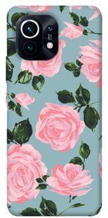 Чехол для Xiaomi Mi 11 PandaPrint Розовый принт цветы