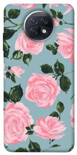 Чехол для Xiaomi Redmi Note 9 5G / Note 9T PandaPrint Розовый принт цветы