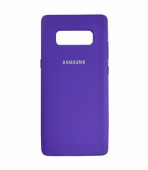 Чехол для Samsung Galaxy S8 (G950) Silicone Full фиолетовый с закрытым низом и микрофиброй