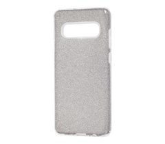 Чехол для Samsung Galaxy S10 (G973) Shining Glitter с блестками серебро