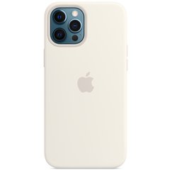 Чохол для Apple Iphone 12/12 pro Silicone case Original 1: 1 full with Magsafe / Білий / White