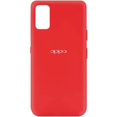 Чехол для Oppo A52 / A72 / A92 Silicone Full с закрытым низом и микрофиброй Красный / Red