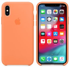 Чехол silicone case for iPhone X/XS Papaya / Оранжевый