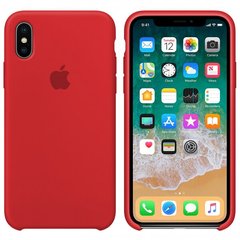 Чохол silicone case for iPhone XS Max Red / Червоний