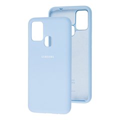 Чехол для Samsung Galaxy M31 (M315) Silicone Full лиловый с закрытым низом и микрофиброй